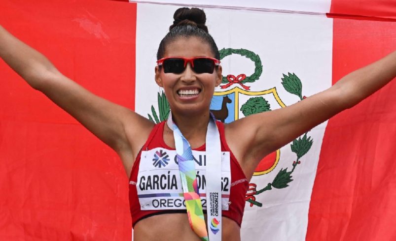 Kimberly García rompe récord sudamericano de marcha 20 km